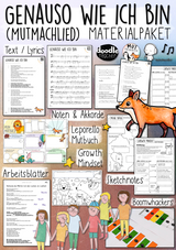 Mutmachlied / Klassenlied 🎵 "Genauso wie ich bin" - MATERIALPAKET + MP3s / Minimusiker