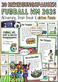 Fußball – 20 Bewegungspausen für die Grundschule – Aktivierung, Brain Break & aktive Pause