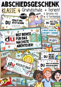 Abschiedsgeschenk Grundschule / Klasse 4 + Sommerferien / Abschied