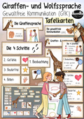 Giraffensprache - Tafelkarten / gewaltfreie Kommunikation (GfK) Konflikte