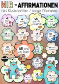 Affirmationen fürs Klassenzimmer – WIR & Miteinander / Das kleine Wir (PDF)
