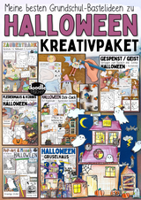 Halloween - Kreativpaket / Bastelvorlagen Grundschule zur Gruselzeit
