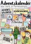 Adventskalender im Marmeladenglas basteln – nette Worte als DIY Geschenk von Doodleteacher