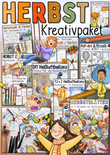 Herbst Kreativpaket - 10 Bastel- & Malvorlagen für die Herbstzeit von Doodleteacher