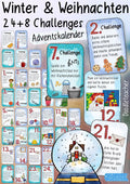 24+8 Challenges für Winter und Weihnachten – Adventskalender von Doodleteacher