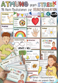 Atemübungen gegen Stress – Atemkarten für Kinder von Doodleteacher