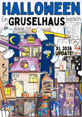 Gruselhaus basteln zu Halloween – Bastelvorlage von Doodleteacher
