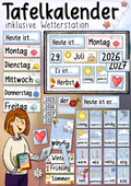 Tafelkalender & Wetterstation – Tafelkarten Set fürs Klassenzimmer / Ritual