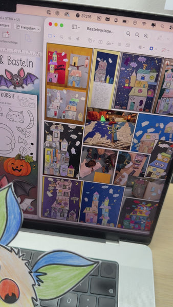 Video: Fledermaus & Kürbis basteln zu Halloween – Vorlagen – Doodleteacher
