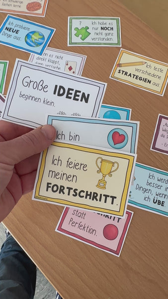 Video: Affirmationskarten für Kinder – 32 Growth Mindset Mutmacher – Doodleteacher