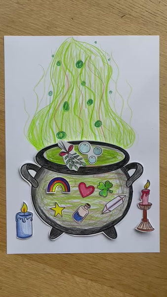 Video: Zaubertrank basteln zu Halloween – Bastelvorlage – Doodleteacher